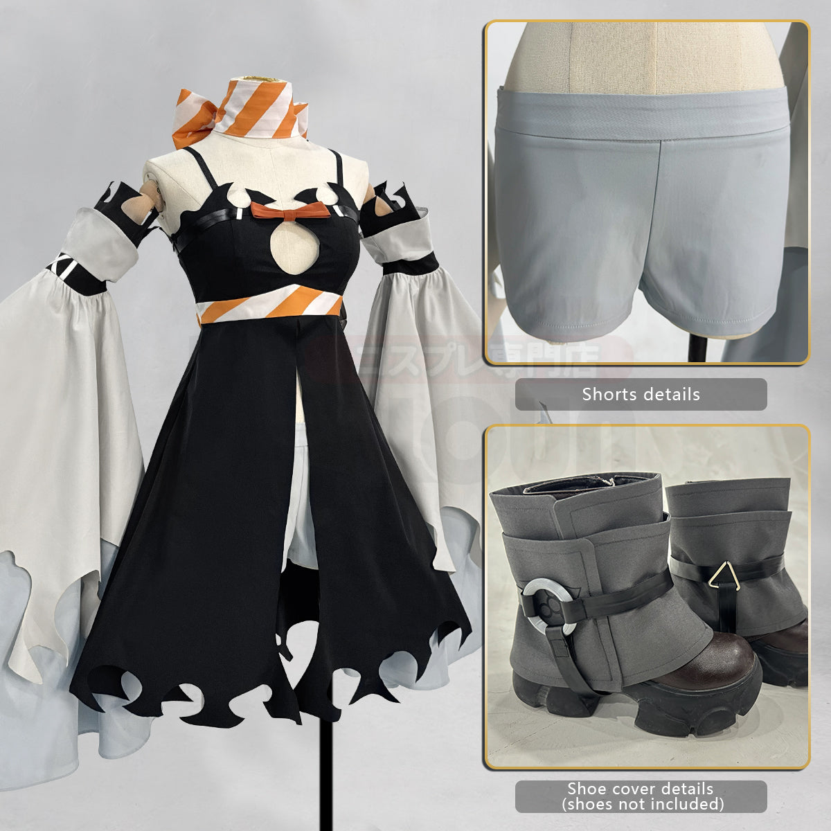 Pre-sale HOLOUN Gachiakuta Anime Amo Cosplay Costume Boot Covers Dress Scarf Shorts Sleeves Convention Halloween Christmas Gift