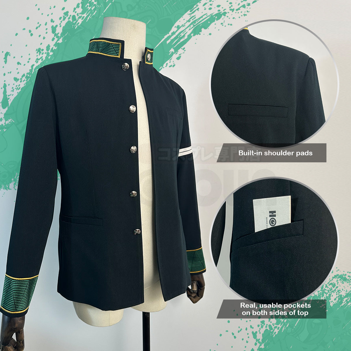 HOLOUN Wind Breaker Anime Kaji Ren Cosplay Costume Jacket Sophomore School Uniform Cos Convention