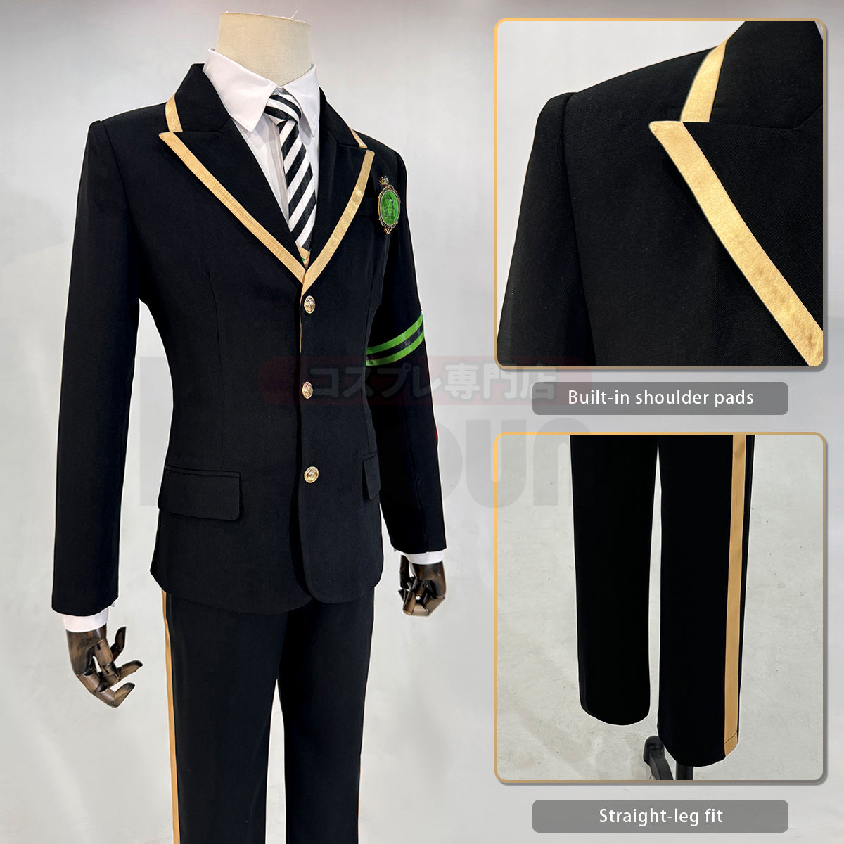 HOLOUN Twisted Game ‌‌‌‌‌Diasomnia Cosplay Costume School Uniform Suit Vest Shirt Tie