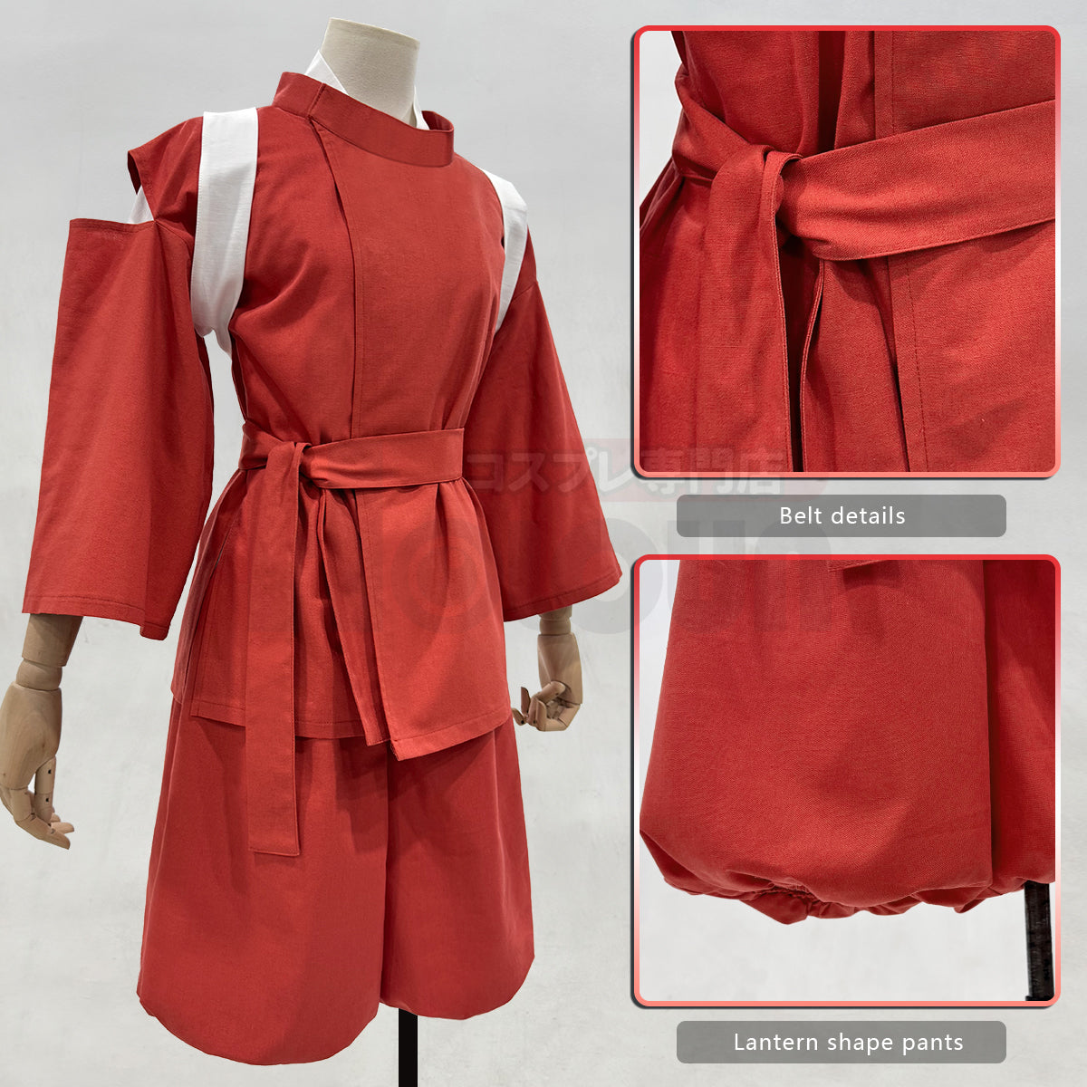 Pre-sale HOLOUN Spirited Anime Chihiro Ogino Sen Cosplay Costume Top Shorts Adult Version Cos Convention Halloween Christmas