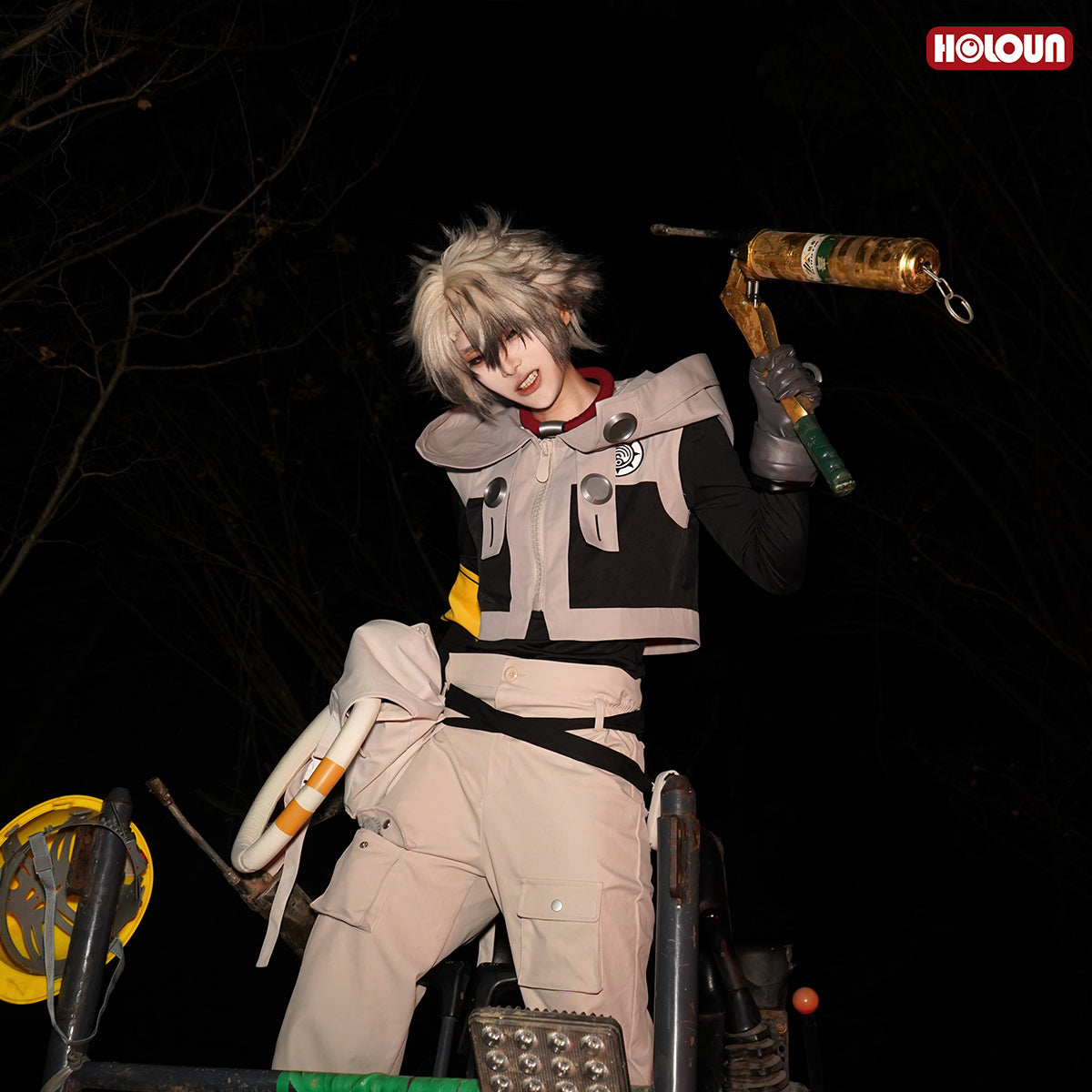 HOLOUN Gachiakuta Anime Rudo Cosplay Costume Convention Halloween Christmas Embroidery Armband T-Shirt Pants Coat Bag Gloves