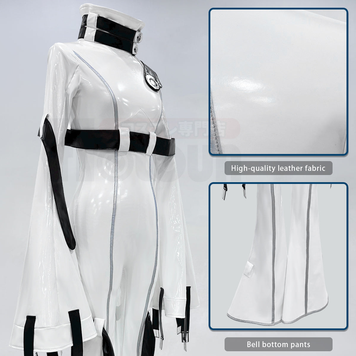 HOLOUN CODE GEASS Lelouch of the Rebellion Anime CC Cosplay Costume White Uniform Jumpsuit Strait-Jacket C.C. Halloween Gift