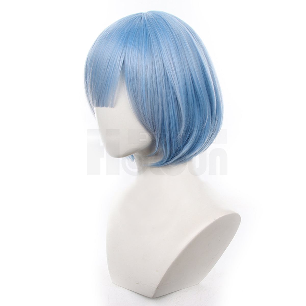 HOLOUN Re:Life In A Different World From Zero Anime Rem Cosplay Wig Rose Net Synthetic Fiber Adjustable Size Heat Resistant