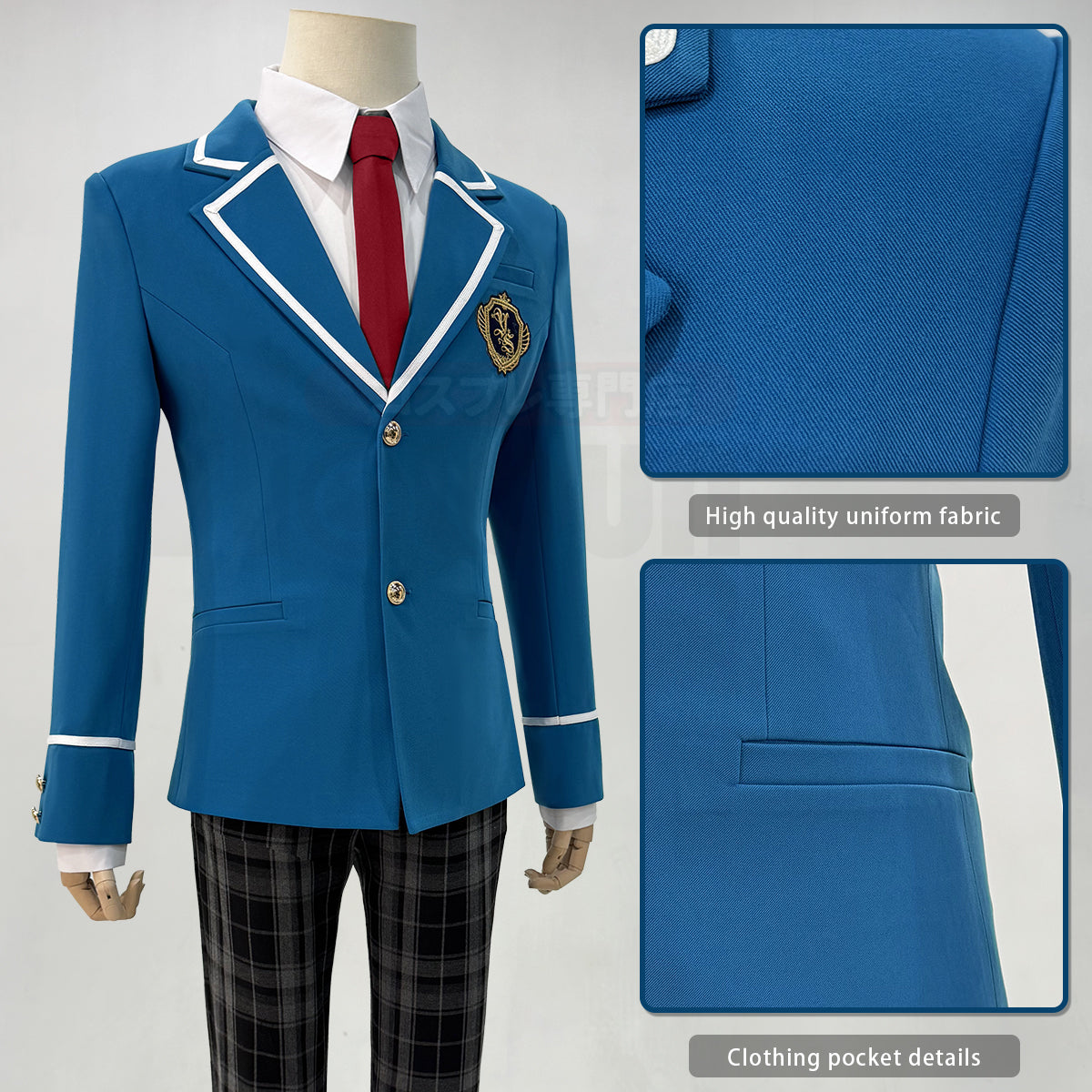 HOLOUN Ensemble Stars Game ShiratoriAira Hidaka Hokuto Sakuma Rei CosplayCostume Embroidery Suit Pants Shirt Tie Daily Wearing