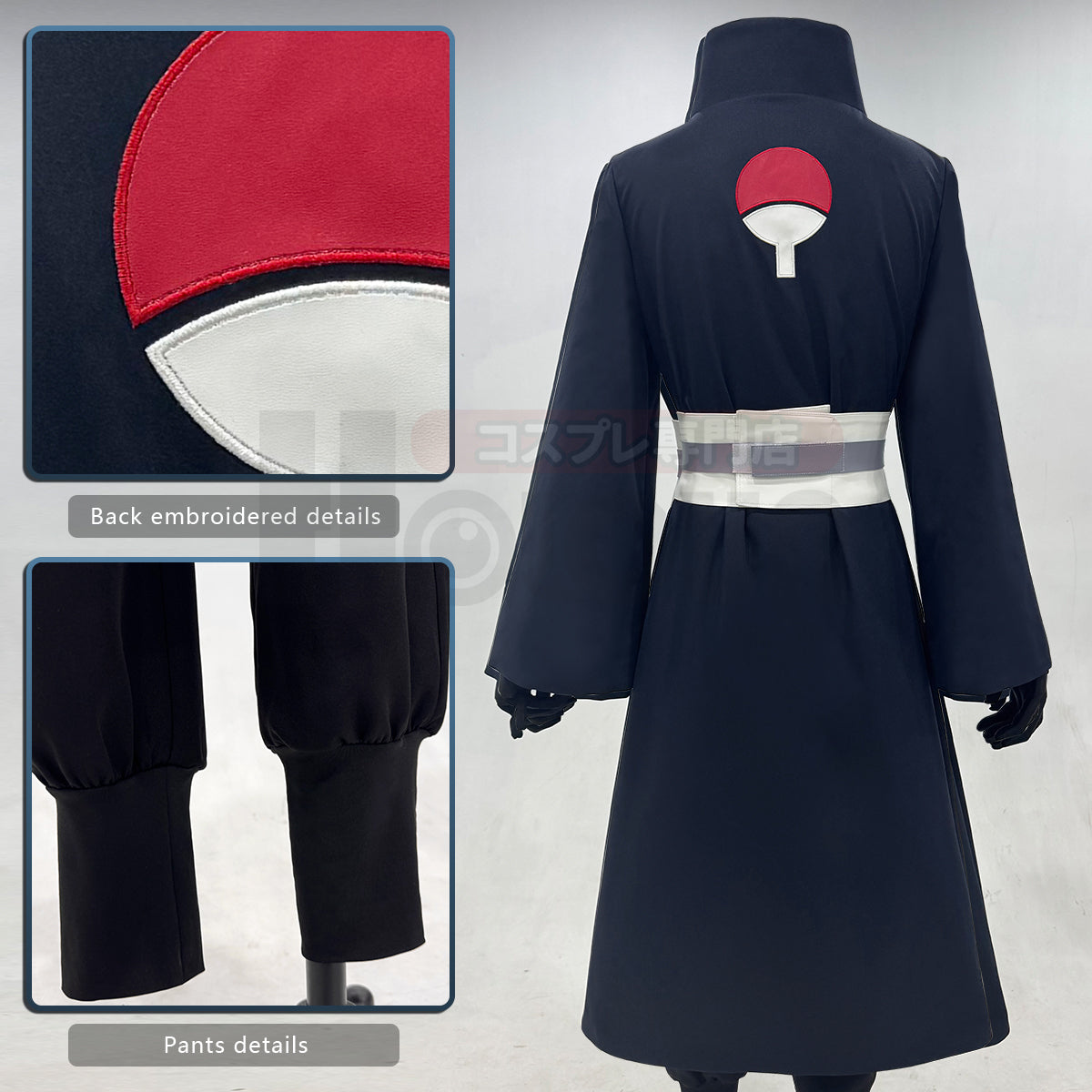 HOLOUN Anime Uchiha Obito Cosplay Costume Coat Elastic  Pants Belt Gloves Cos Convention Gift Adult Version Unisex