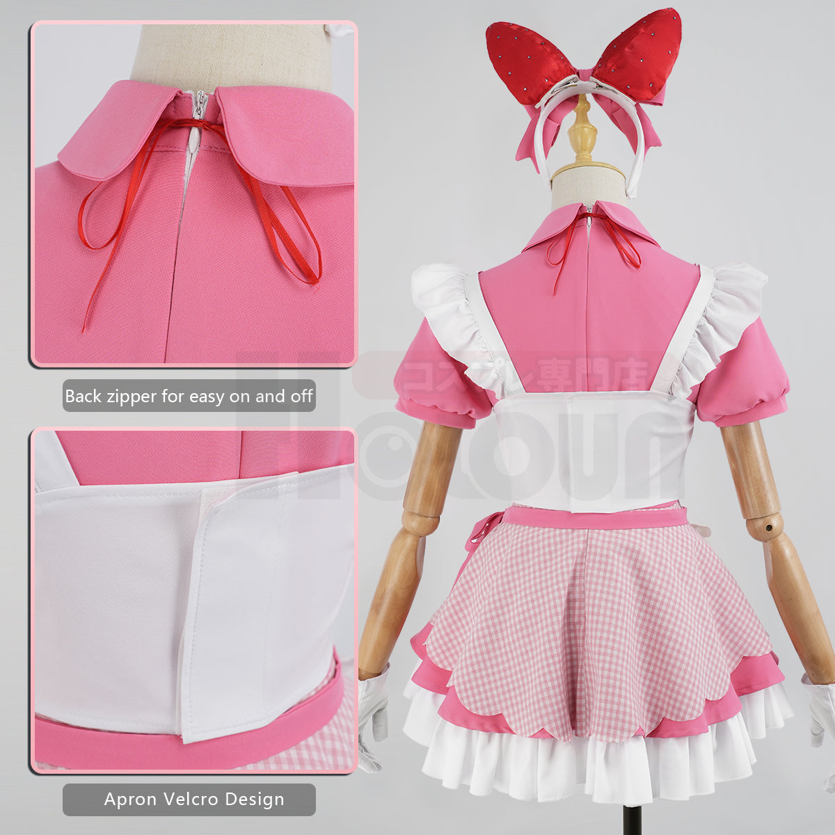 HOLOUN NIKKE The Goddess of Victory Game Crust  Cosplay Costume Maid Dress Cos Animation Convention Halloween Christmas Gift