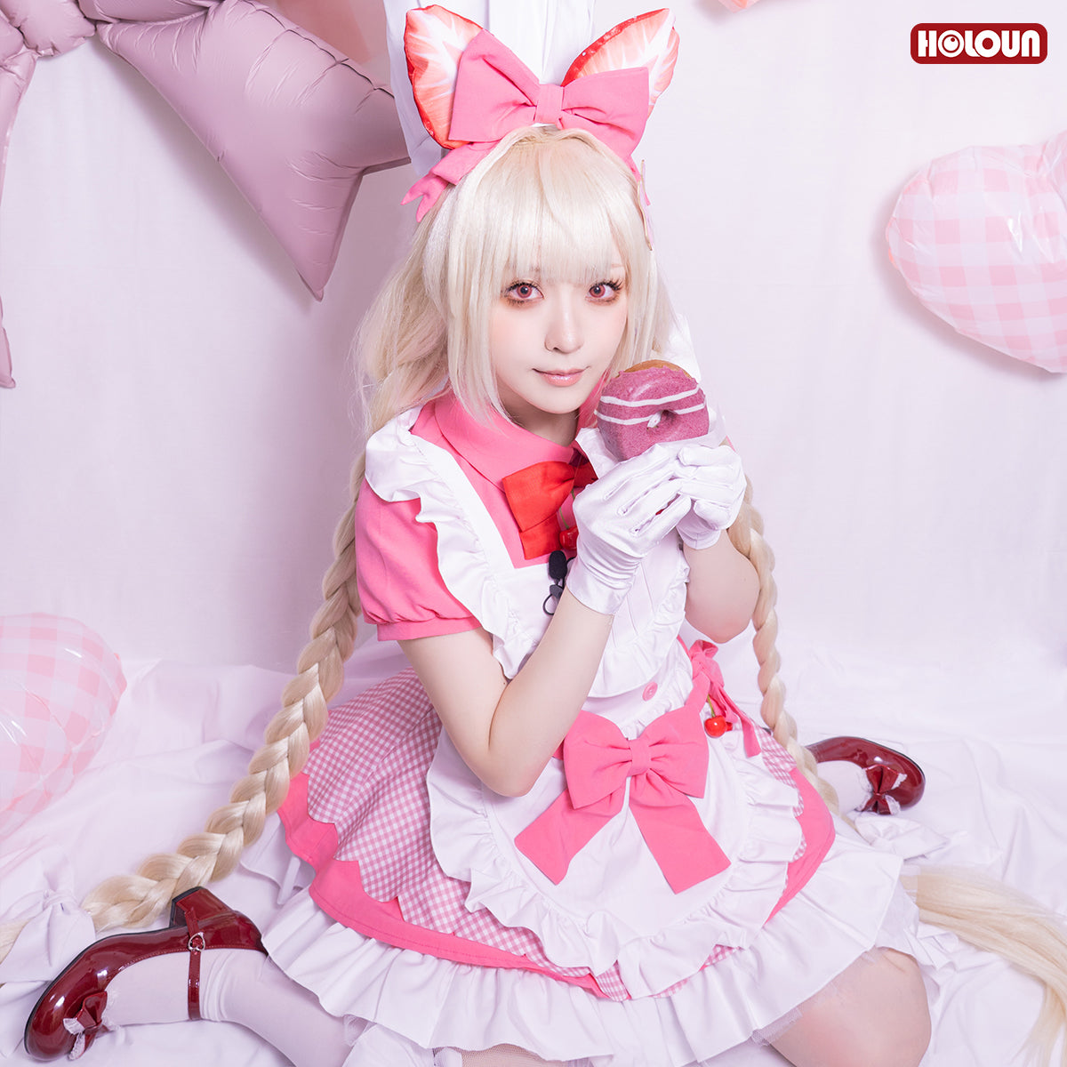HOLOUN NIKKE The Goddess of Victory Game Crust  Cosplay Costume Maid Dress Cos Animation Convention Halloween Christmas Gift