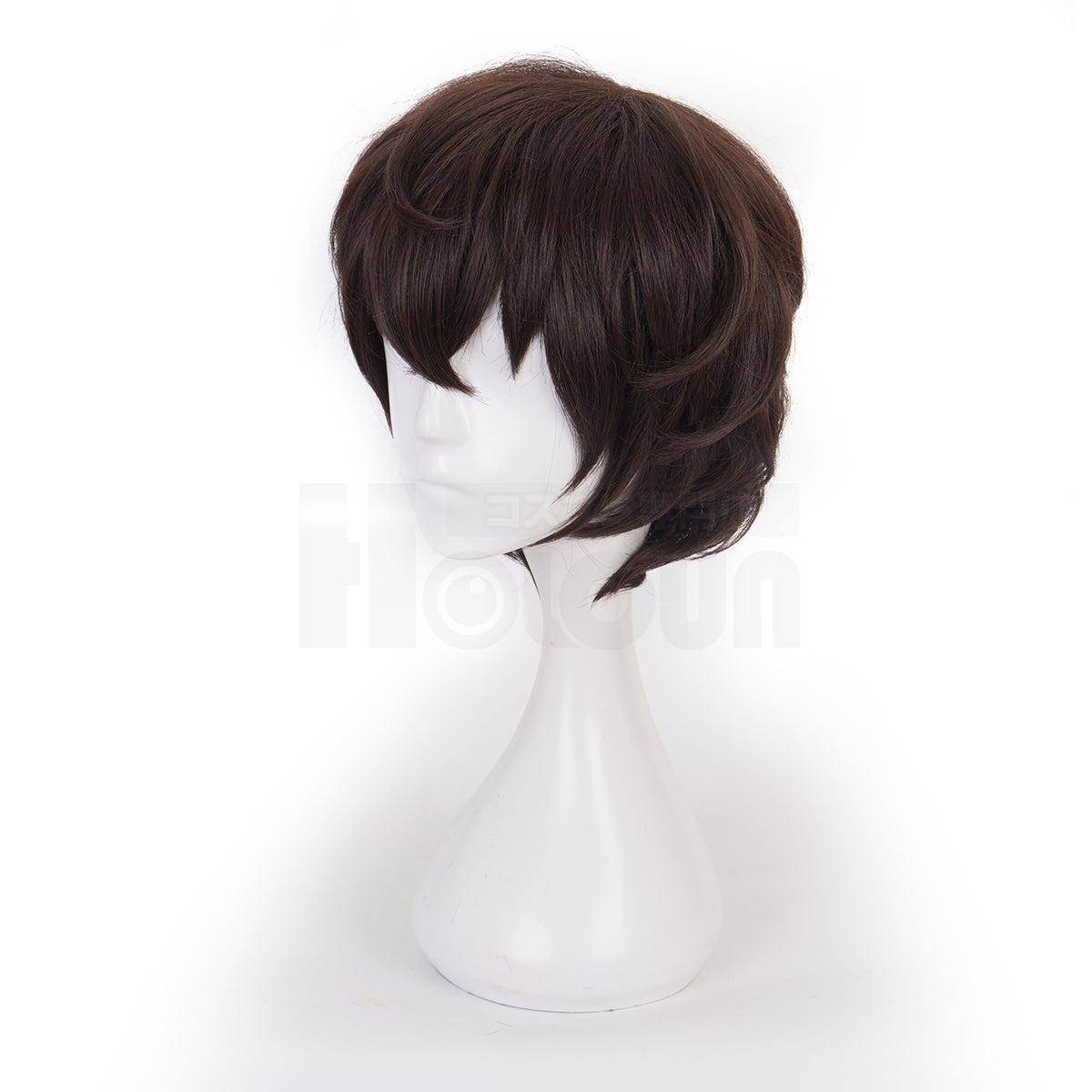 HOLOUN Bungo Anime Dazai Osamu Cosplay Costume Wig Black Lining Coat Elastic Pants Shirt Tie Daily Wearing Halloween Christmas