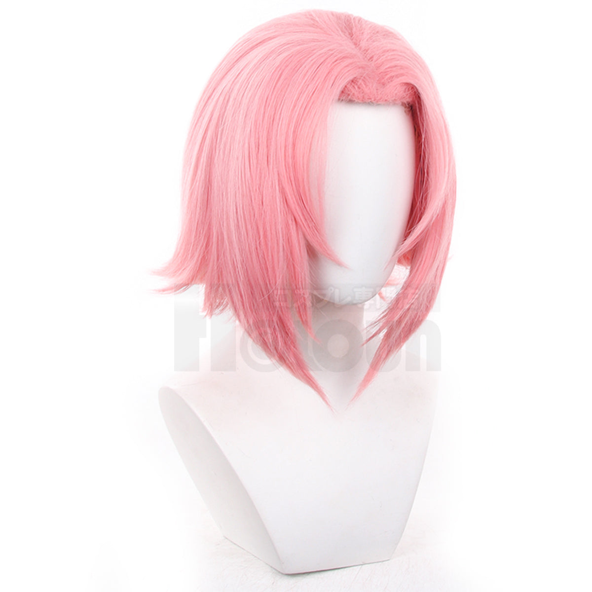 HOLOUN Anime Haruno Sakura Cosplay Wig Rose Net Synthetic Fiber Adjustable Size