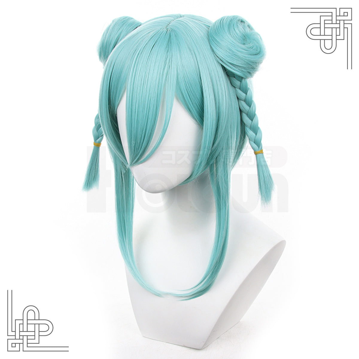 HOLOUN Blue Lock Manga Anime Chigiri Cosplay Wig Rose Net Synthetic Fiber Light Blue