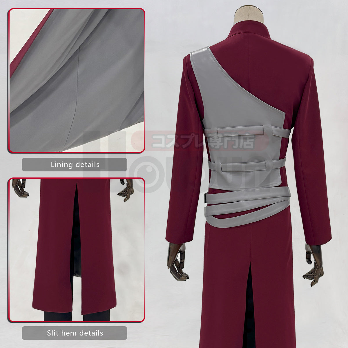Pre-sale HOLOUN Anime Gaara Cosplay Costume Coat Pants Vest Belt Animation Convention Halloween Christmas Gift