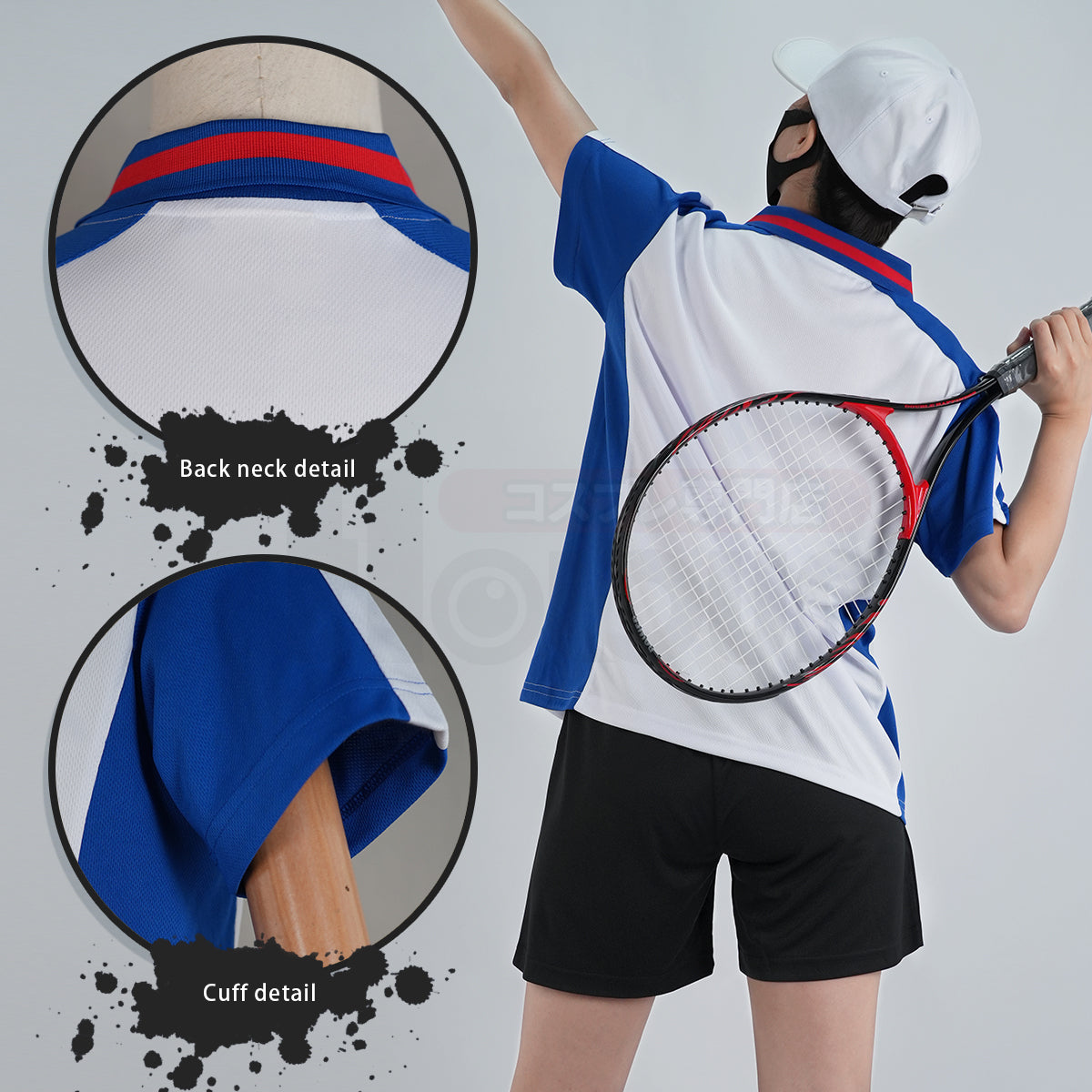 HOLOUN The Prince of Tennis Anime Ryoma Echizen Tezuka Cosplay Costume Embroidery Jerseys Seigaku Tennis Club Tracksuit Hat