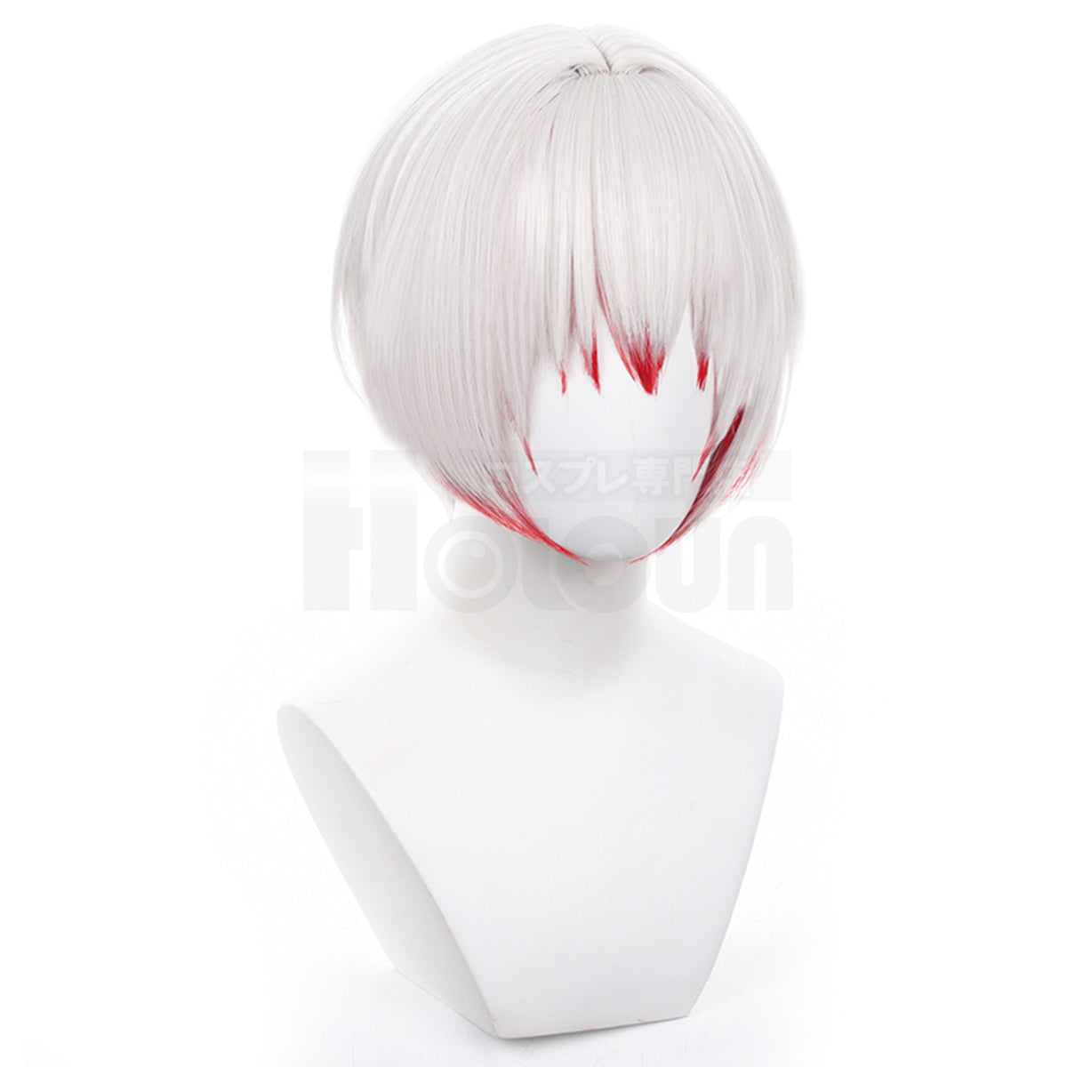 HOLOUN Bungo Anime Jouno Saigiku Cosplay Wig Rose Net Synthetic Fiber Adjustable Size Heat Resistant Cap Comb Halloween Gift