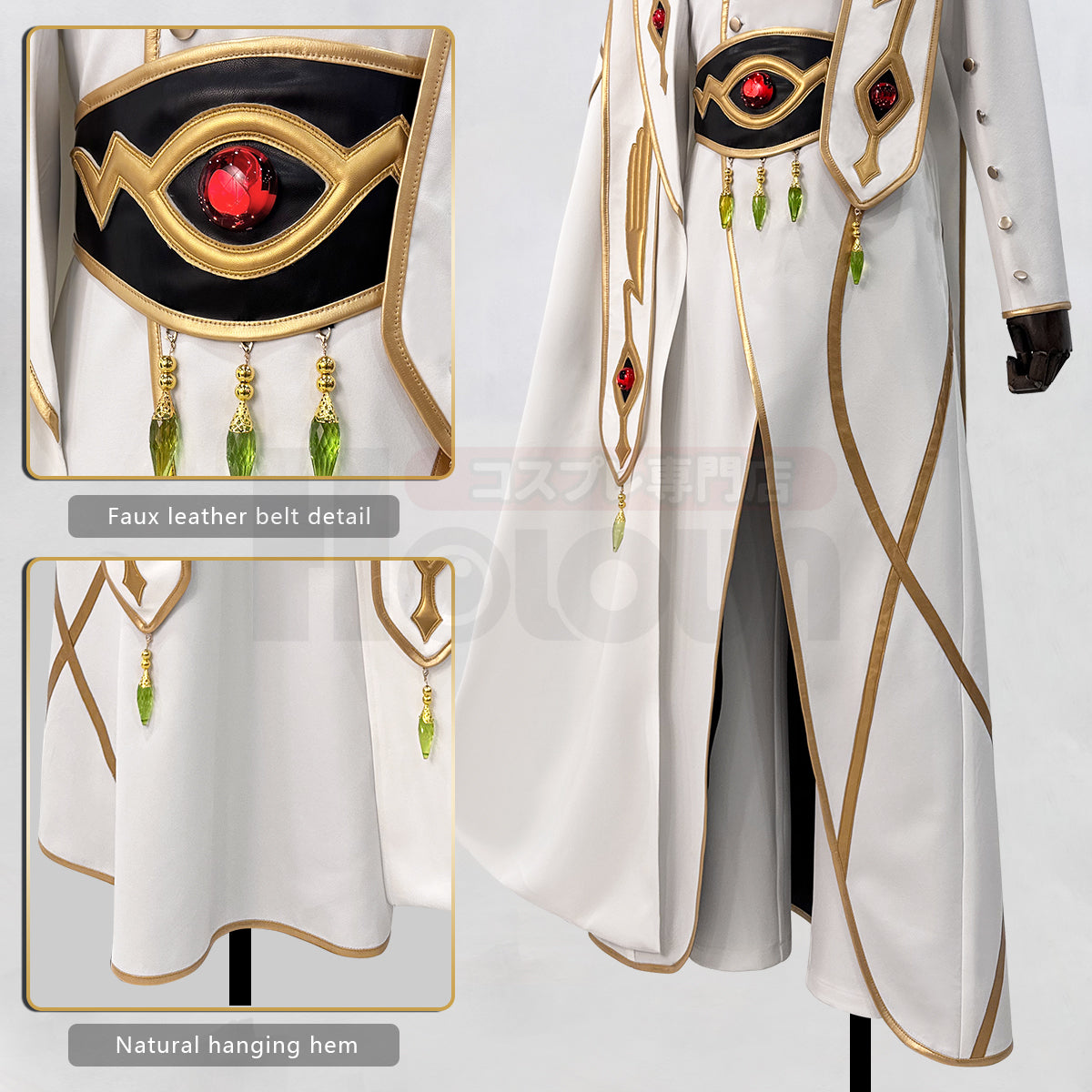 HOLOUN Code Geass Lelouch of the Rebellion Anime Lelouch Lamperouge Cosplay Costume Emperor Uniform Unisex Cos Convention Gift