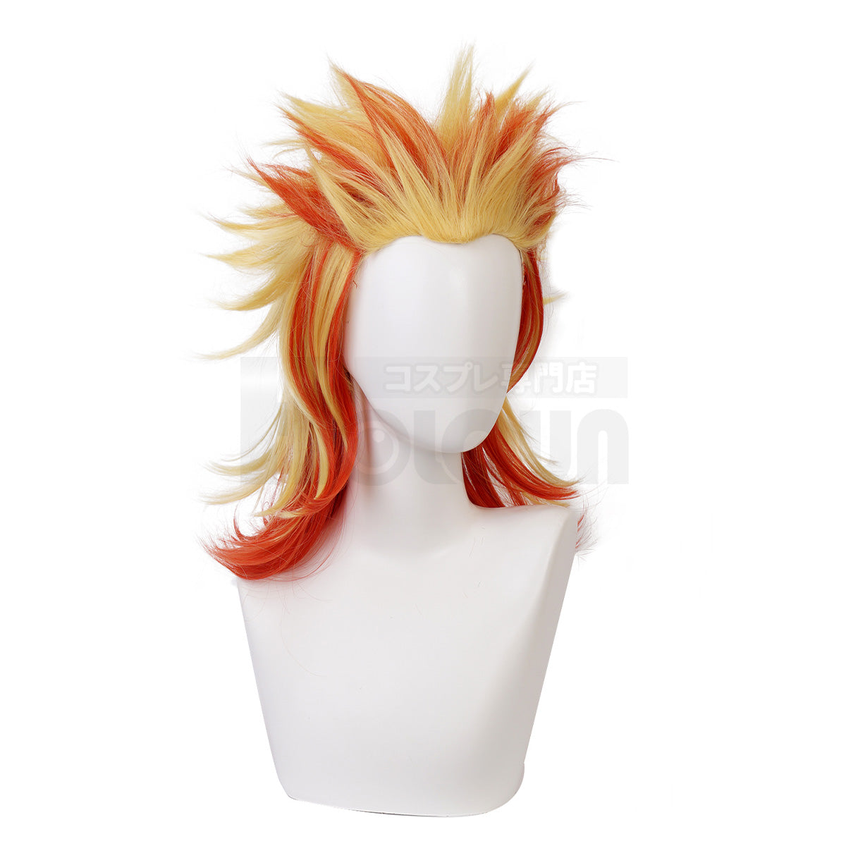 HOLOUN Anime Rengoku Kyoujurou Cosplay Wig Rose Net Synthetic Fiber Adjustable Size Heat Resistant Cap Comb Halloween Cos