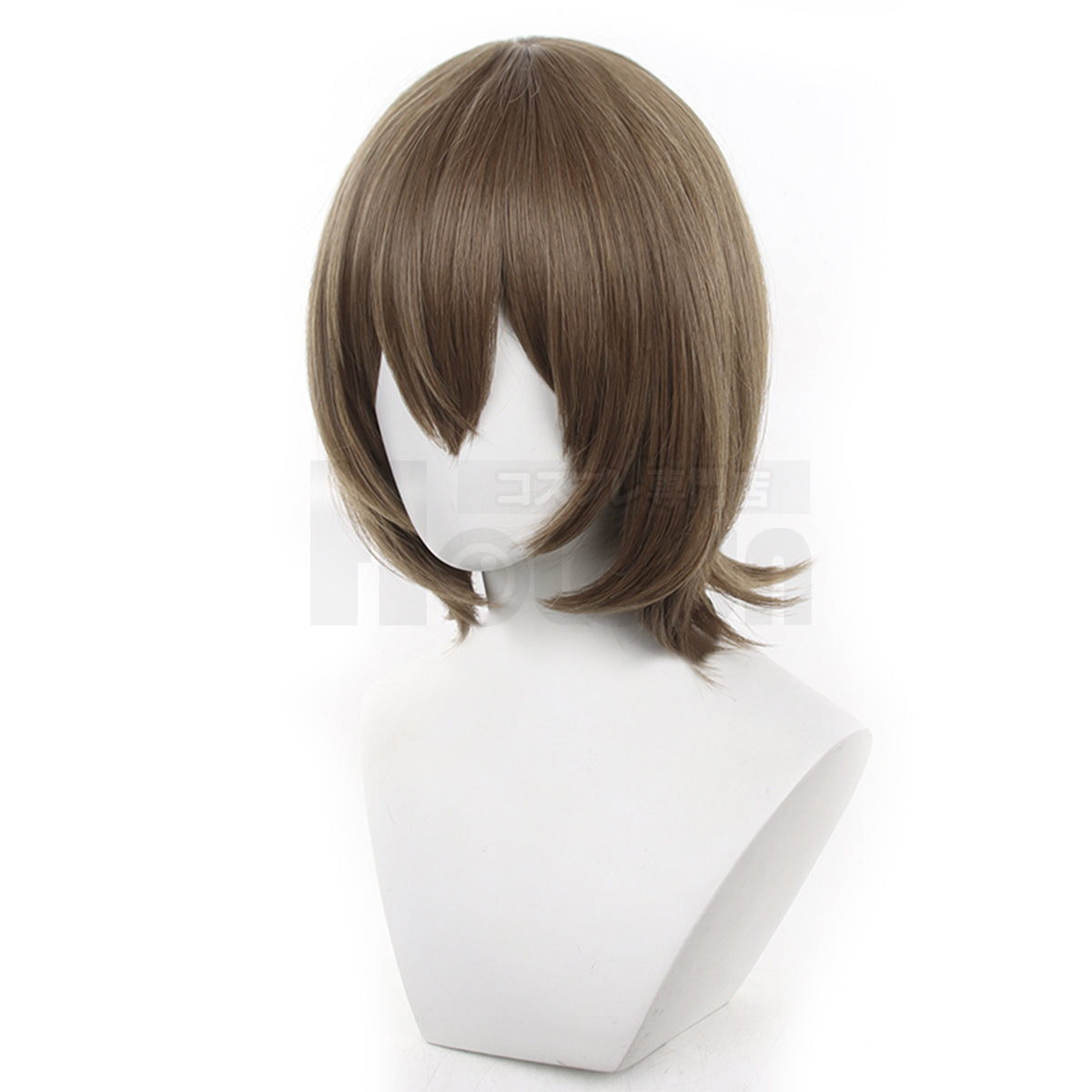 HOLOUN Game P5 Akechi Goro Cosplay Wig Rose Net Synthetic Fiber Adjustable Size Heat Resistant Cap Comb