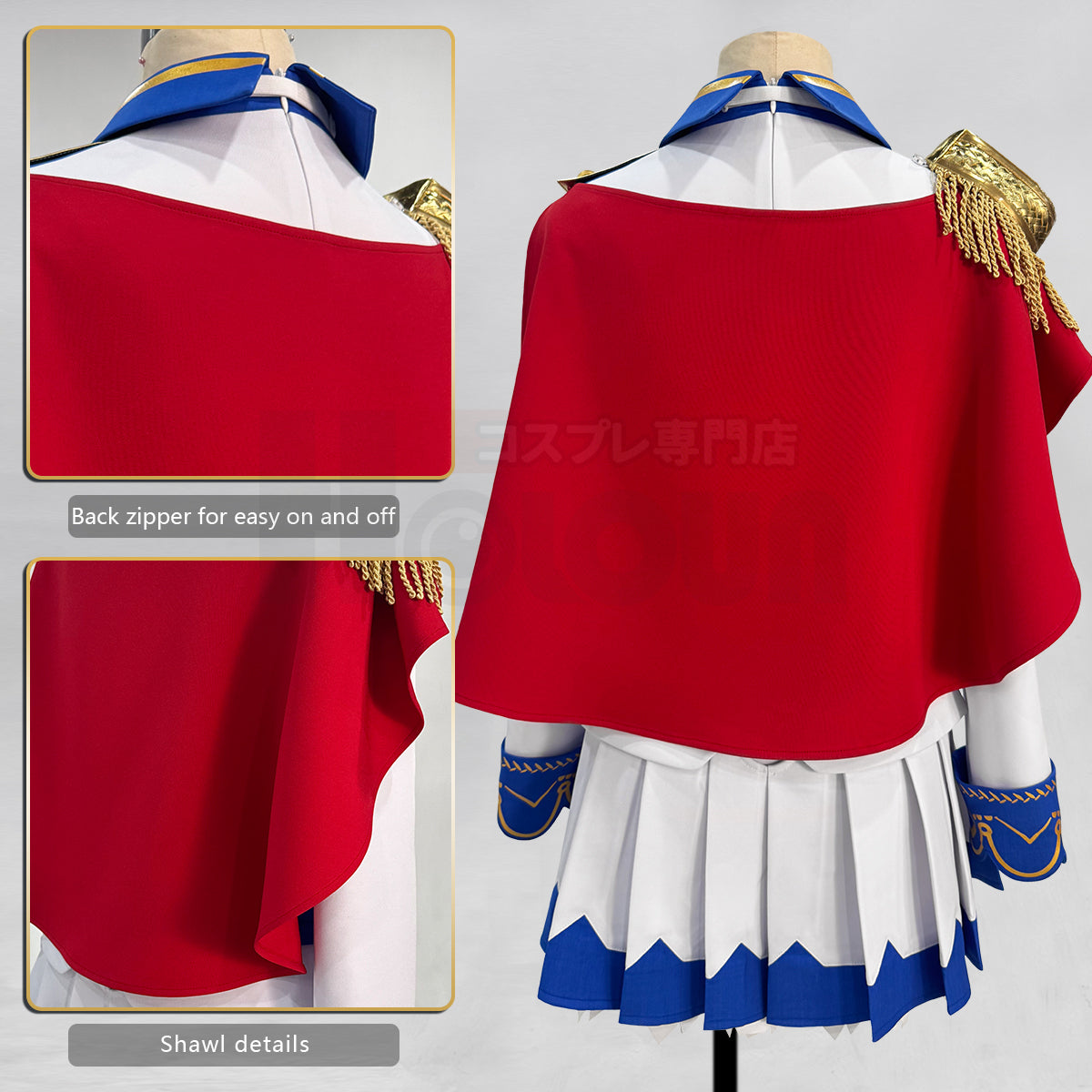 Pre-sale HOLOUN Derby Game Tokai Teio Cosplay Costume Halloween Convention Christmas Red Shawl JK Skirt Gloves Gift