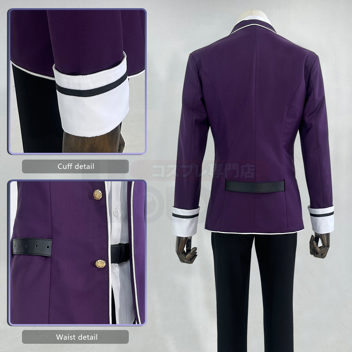 HOLOUN Diabolik Lovers Anime Sakamaki Ayat Cosplay Costume School Uniform Embroidery Suit Pants Shirt Tie Daily Wear Cos