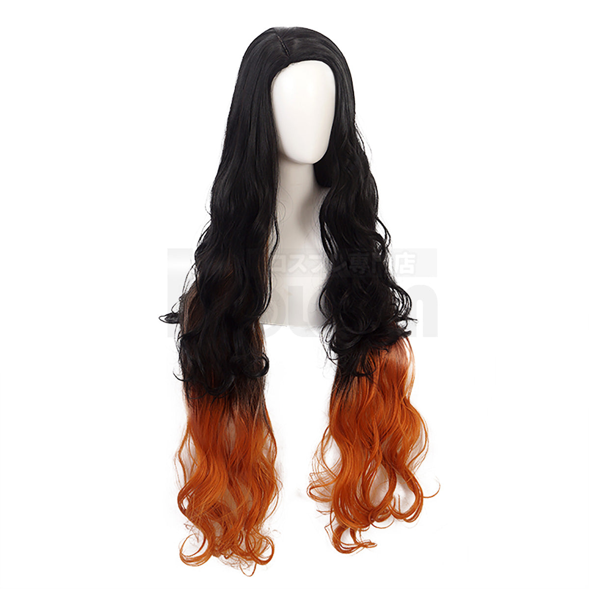 HOLOUN Anime Kamado Nezuko Cosplay Wig Rose Net Synthetic Fiber Adjustable Size Heat Resistant Cap Comb Halloween Cos Convention