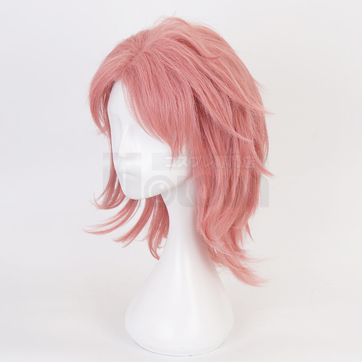 HOLOUN Anime Sabito Cosplay Wig Rose Net Synthetic Fiber Adjustable Size Heat Resistant Cap Comb Halloween Cos Convention