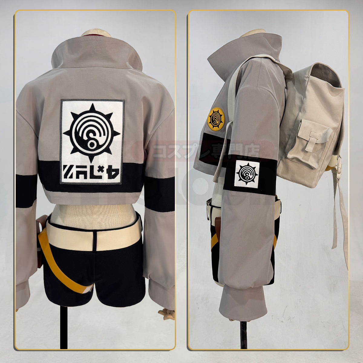 HOLOUN Gachiakuta Anime Riyo Cosplay Costume Convention Halloween Christmas Embroidery Top Vest Short Backpack Waist Bag