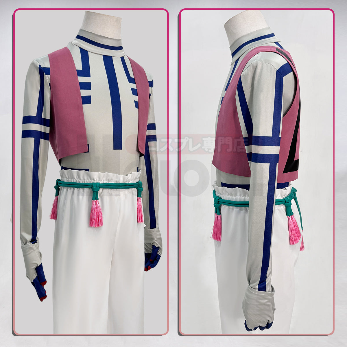 Pre-sale HOLOUN Anime Akaza Hakuji Cosplay Costume Convention Halloween Christmas T-shirt Vest Pants Gloves