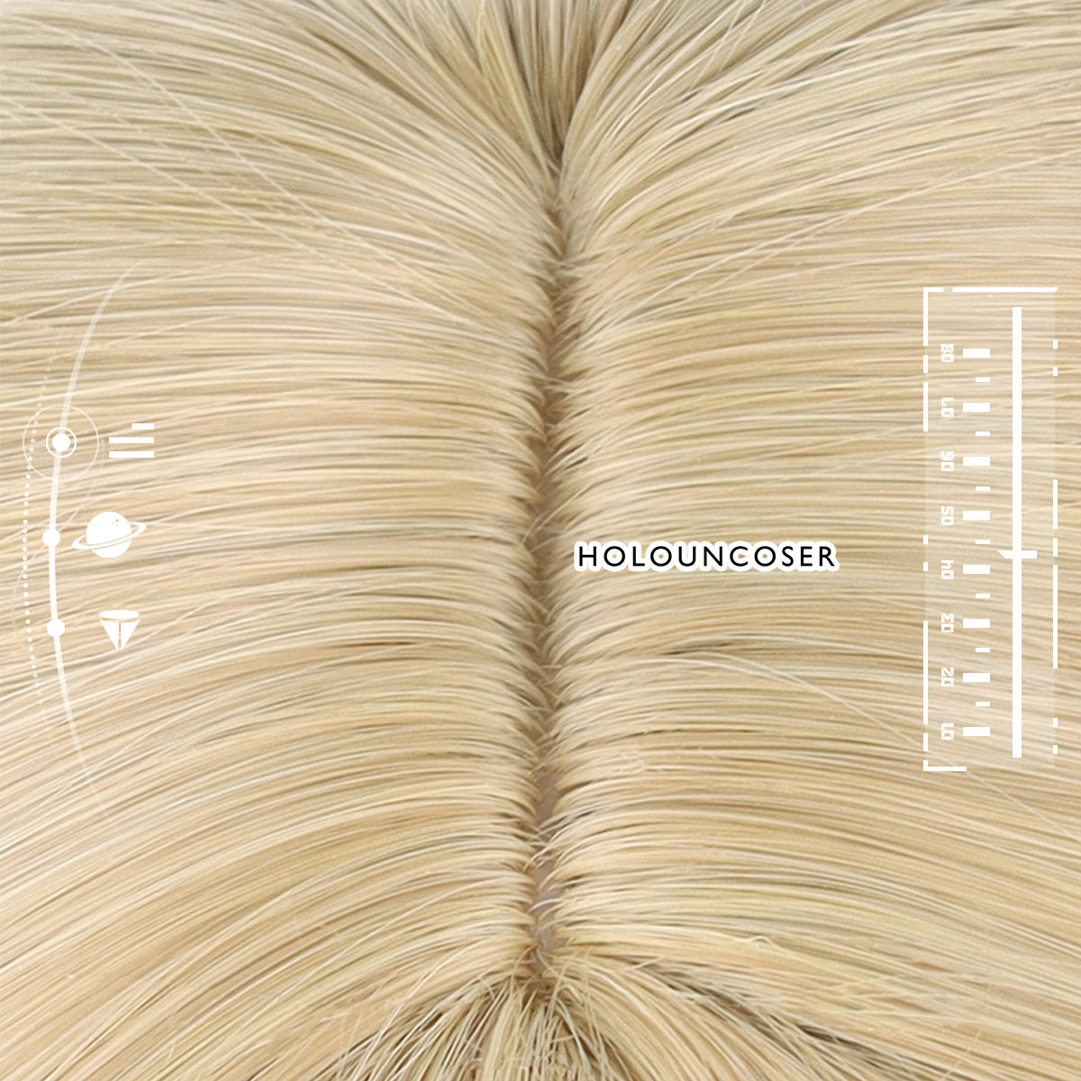 HOLOUN Honkai Star Rail Game Serval Cosplay Wig Rose Net Heat Resistant Synthetic Fiber Nets Comb Hairpin Adjustable Halloween