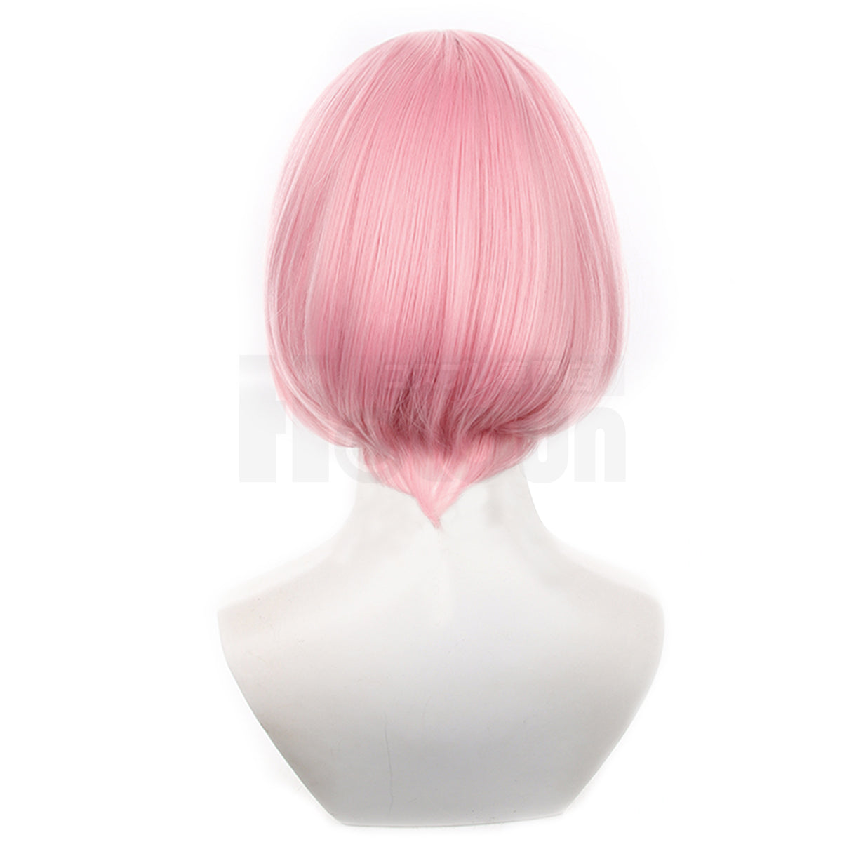 HOLOUN Re:Life In A Different World From Zero Anime Ram Cosplay Wig Rose Net Synthetic Fiber Adjustable Size Heat Resistant