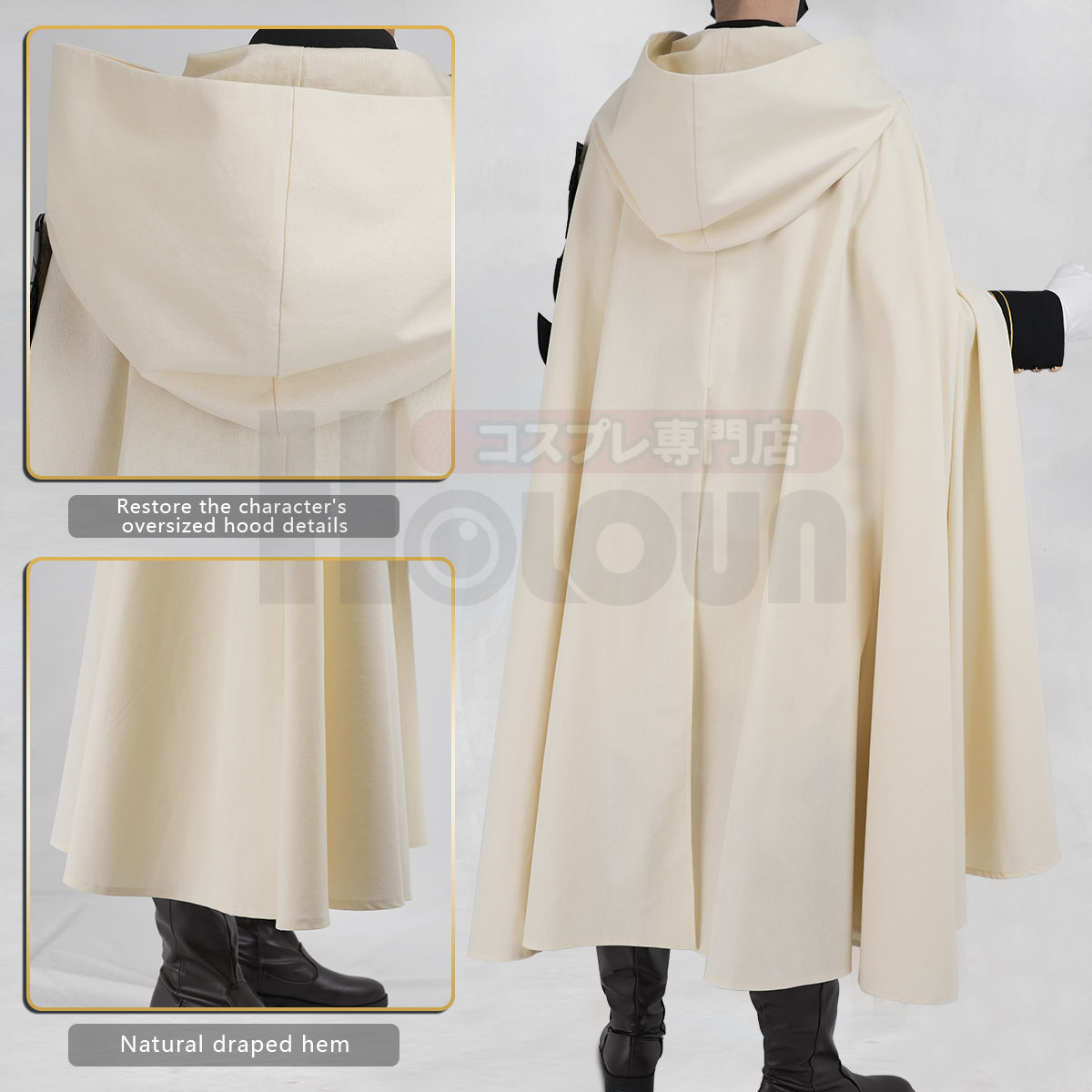 Pre-sale HOLOUN Seraph Of The End Anime Mikaela Hyakuya Cosplay Costume Cloak Jacket Pants Shirt Halloween Christmas Convention