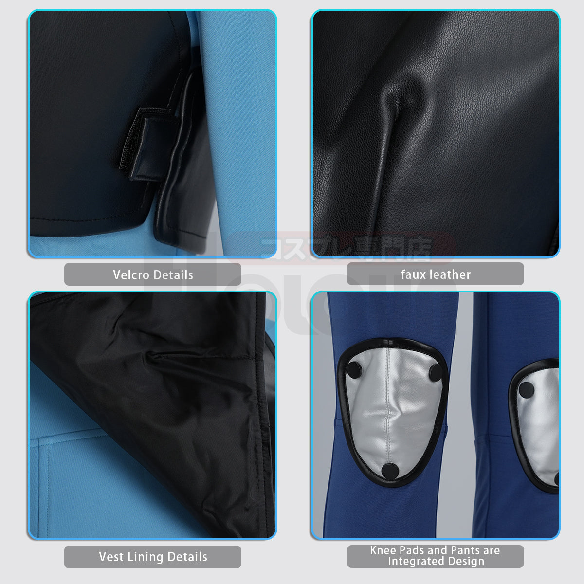 Pre-sale HOLOUN Zoo Movie Judith Hopps Cosplay Costume Black Faux Leather Vest Shirt Pants Gloves Bags Halloween Christmas Convention