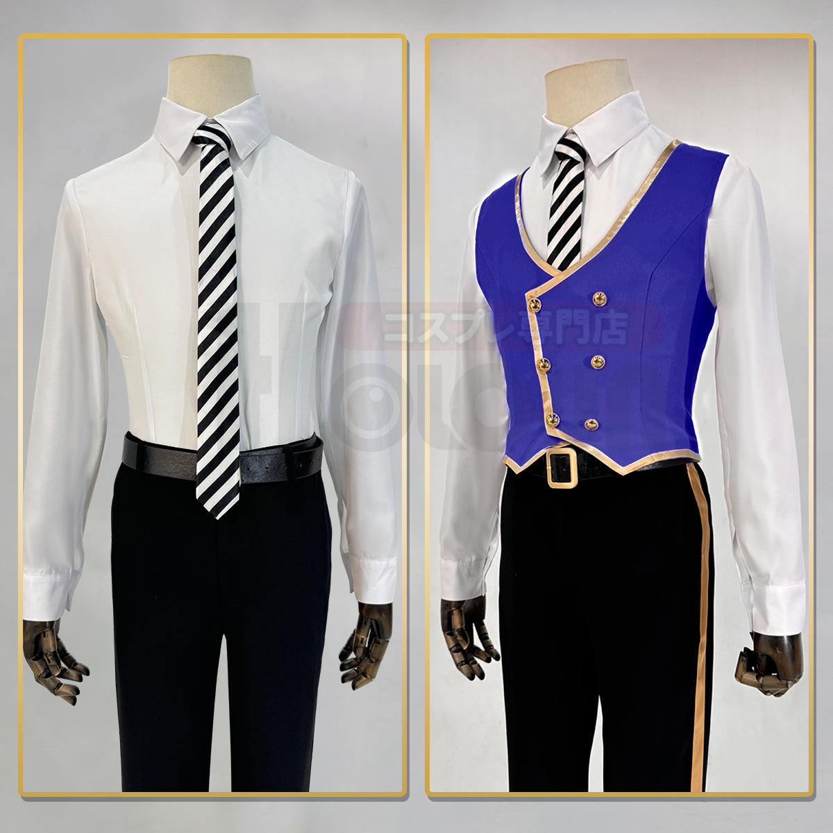 HOLOUN Twisted Wonderland Game ‌‌Pomefiore Cosplay Costume School Uniform Suit Vest Shirt Tie