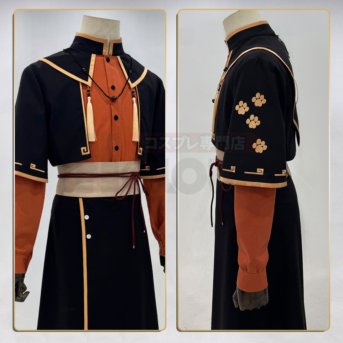 Pre-sale HOLOUN Xiao Hei Anime Sakini Cosplay Costume Embroidery Top Skirt Coat Belt Animation Convention Halloween Christmas Gift