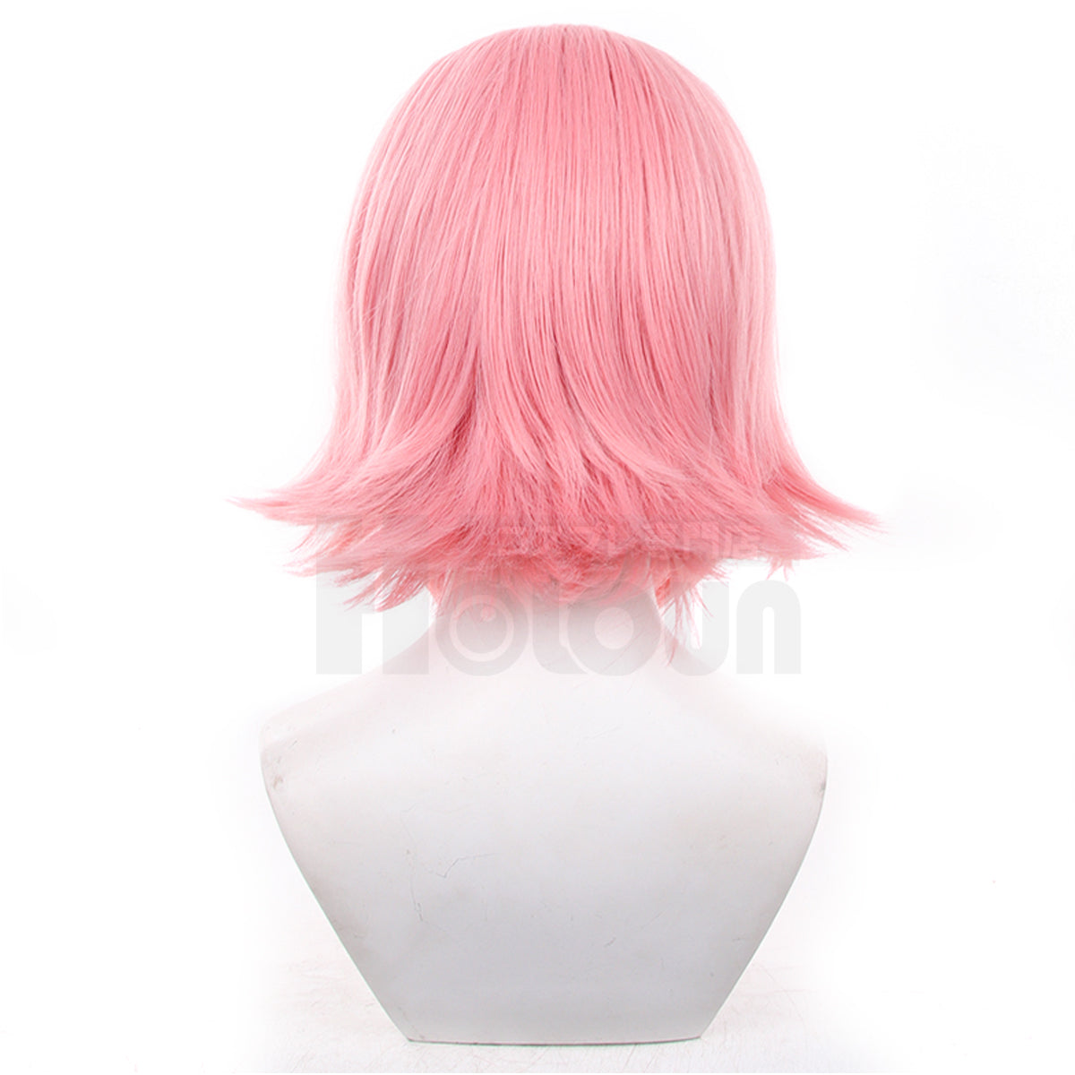 HOLOUN Anime Haruno Sakura Cosplay Wig Rose Net Synthetic Fiber Adjustable Size