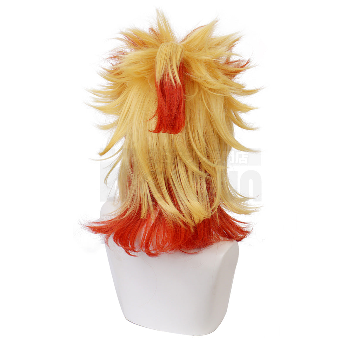 HOLOUN Anime Rengoku Kyoujurou Cosplay Wig Rose Net Synthetic Fiber Adjustable Size Heat Resistant Cap Comb Halloween Cos