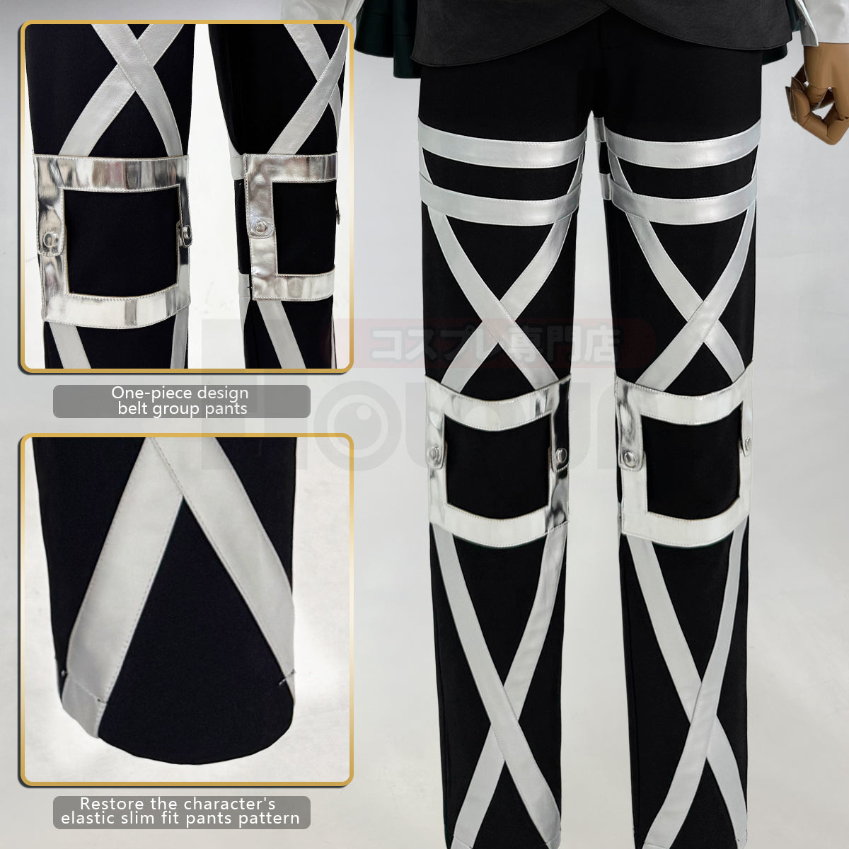 Pre-sale HOLOUN Anime Hanji Zoe Cosplay Costume Green Embroidery Cloak Shirt Pants Belts Animation Convention Halloween Christmas Gift
