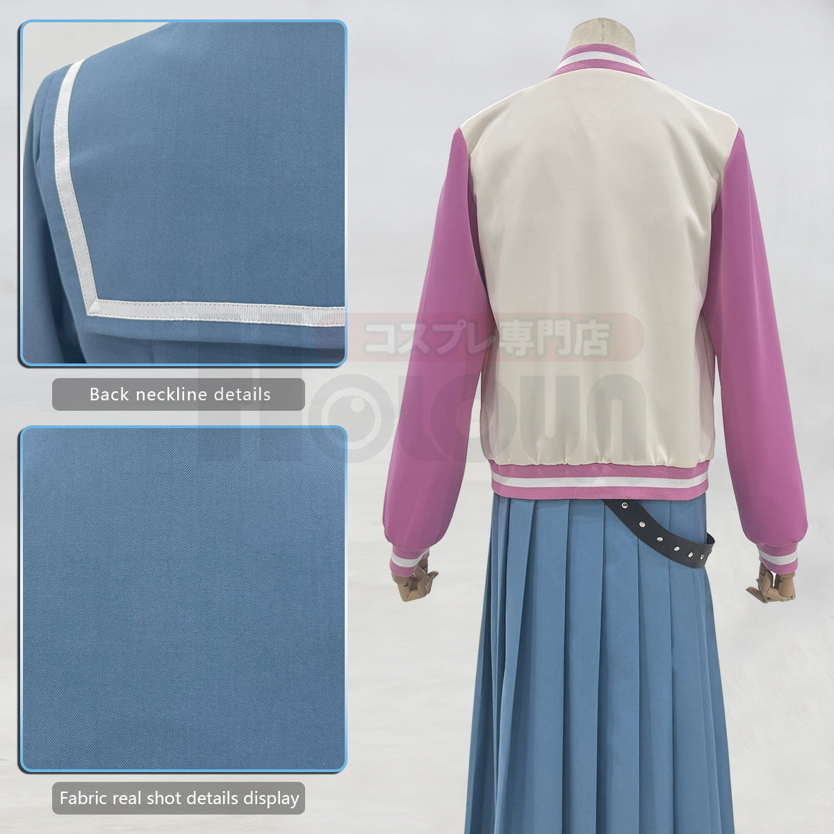 Pre-sale HOLOUN Gintama Anime Kagura Cosplay Costume Jacket Sailor Jk Uniform Halloween Christmas Animation Convention Latest Version