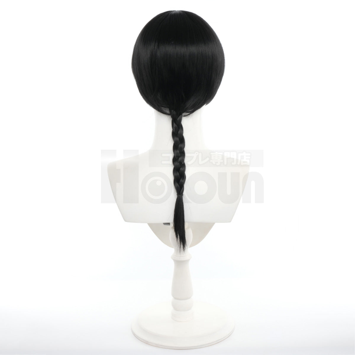 HOLOUN Ranma 1/2 Anime Ranma Saotome Cosplay Wig Black Rose Net Synthetic Fiber Adjustable Size Heat Resistant Comb Halloween