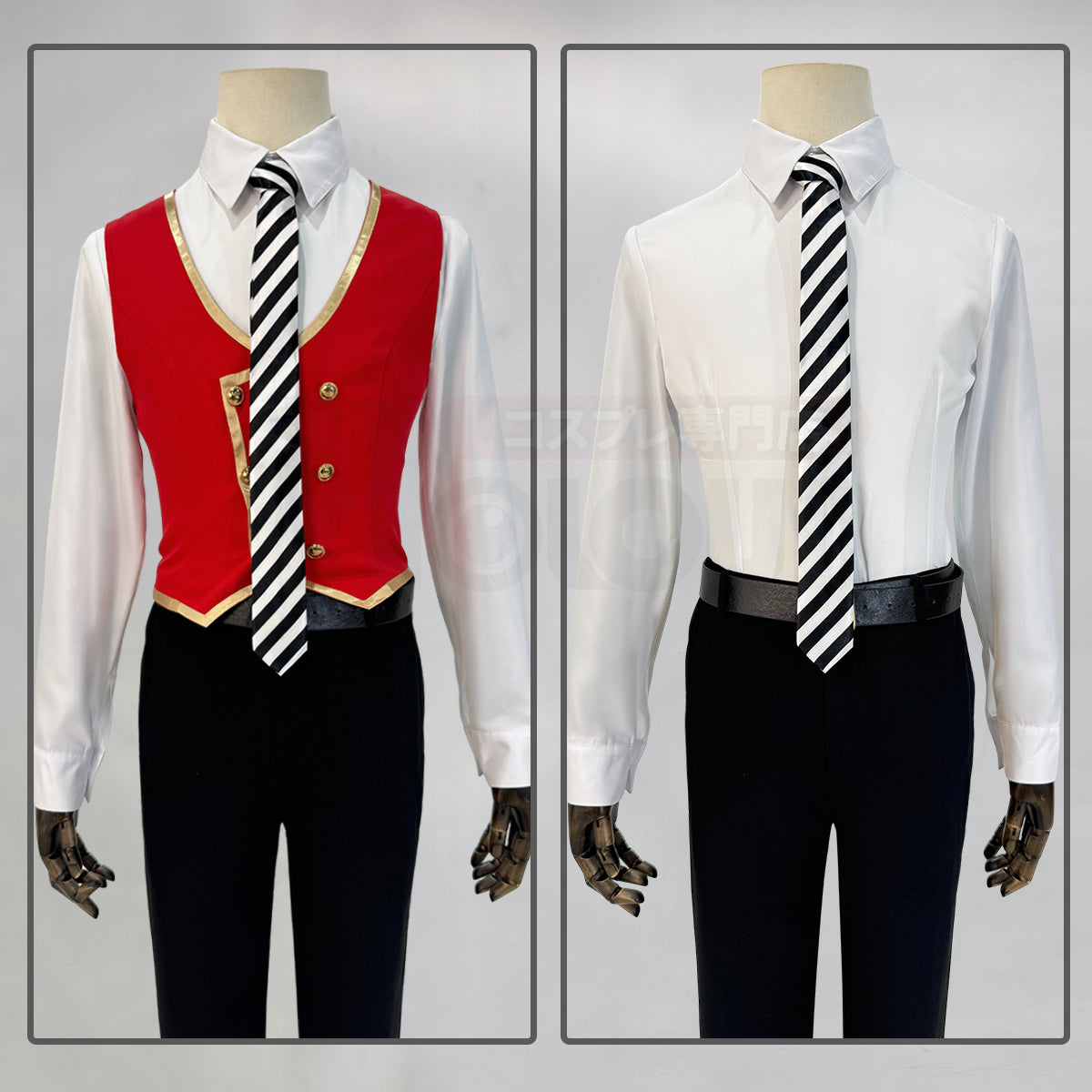 HOLOUN Twisted Game Heartslabyul Cosplay Costume School Uniform Suit Vest Shirt Tie