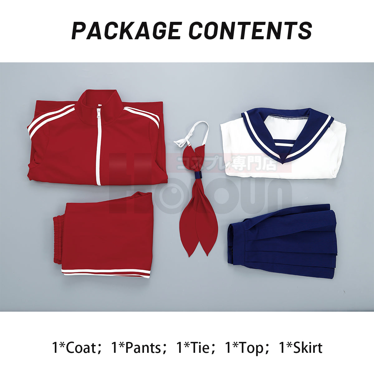 HOLOUN Gintama Anime Kagura Cosplay Costume Tracksuit Pants Jk Uniform Halloween Christmas Convention