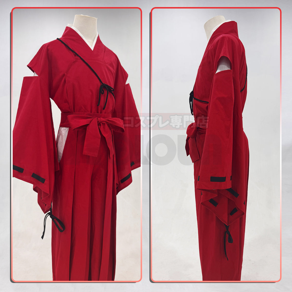 Pre-sale HOLOUN Anime Inuyasha Cosplay Costume Red Kimono Pants Top Halloween Christmas Animation Convention