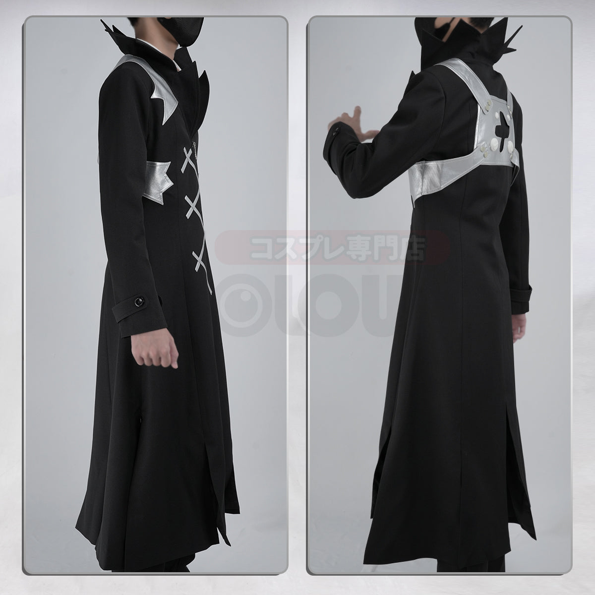 HOLOUN Dr.STONE Anime Dr. Xeno Houston Wingfield Cosplay Costume Coat Shirt Pants Tie Convention Halloween Christmas Gift