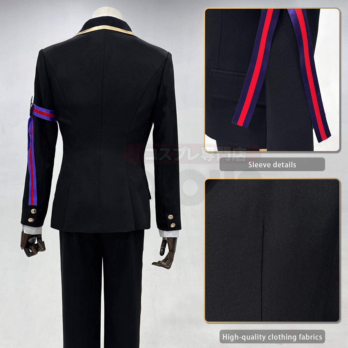 HOLOUN Twisted Wonderland Game ‌‌Pomefiore Cosplay Costume School Uniform Suit Vest Shirt Tie