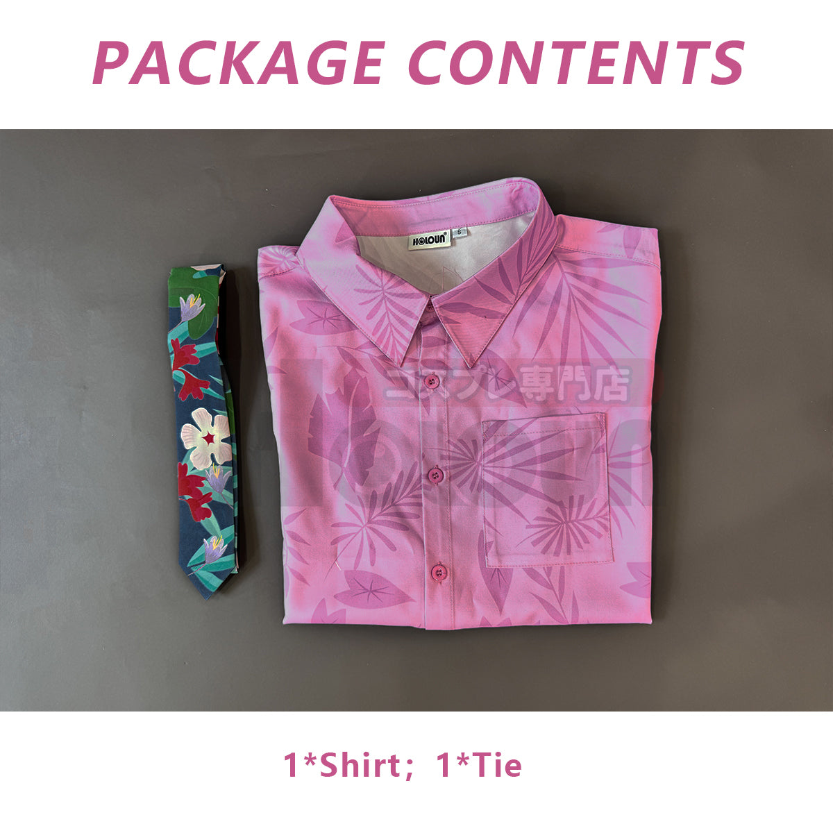 Pre-sale HOLOUN Zoo Movie Nick Wilde Cosplay Costume Pink Green Shirt Tie Halloween Christmas Animation Convention Unisex Adult Daily Wear
