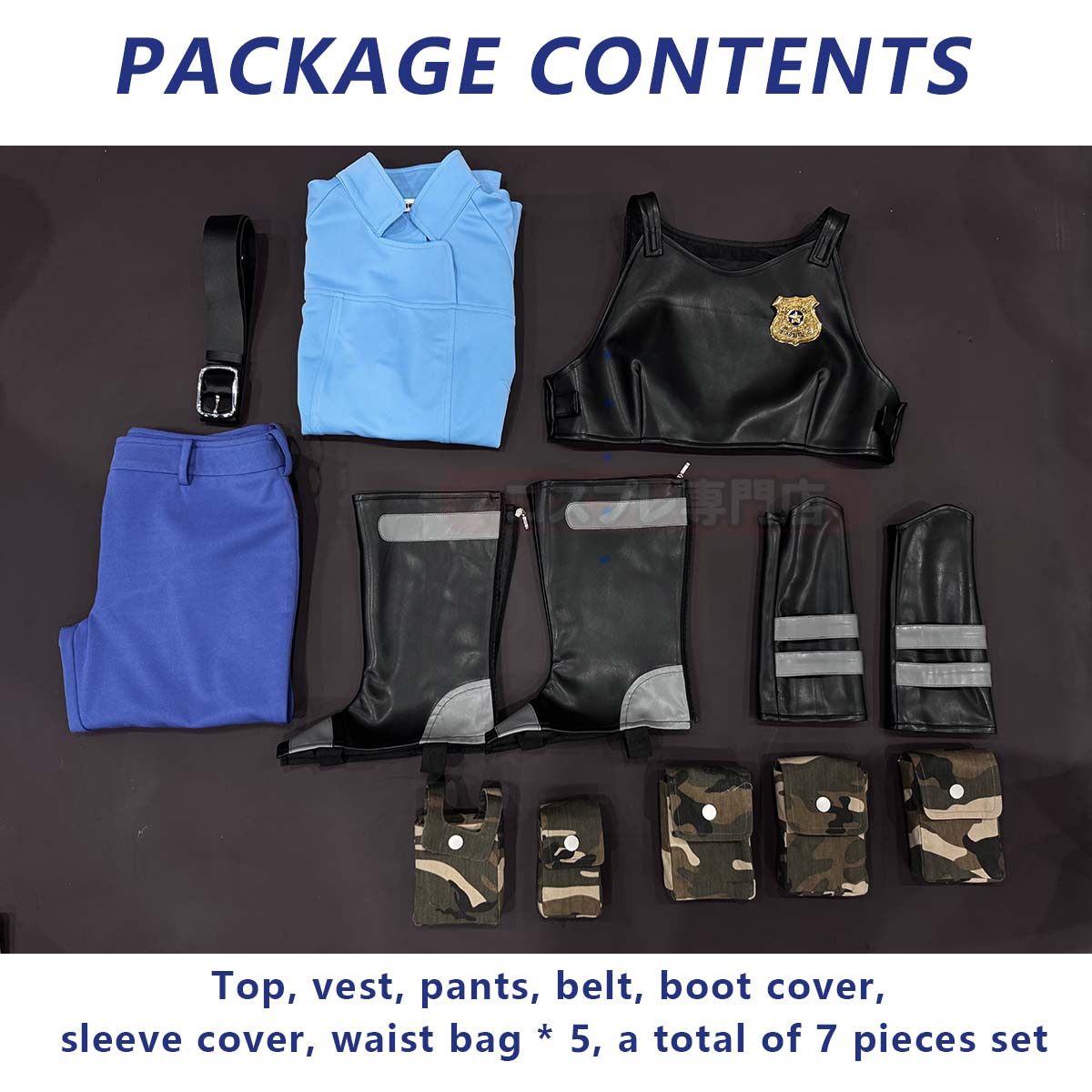 Pre-sale HOLOUN Zoo Movie Judith Hopps Cosplay Costume Black Faux Leather Vest Shirt Pants Gloves Bags Halloween Christmas Convention