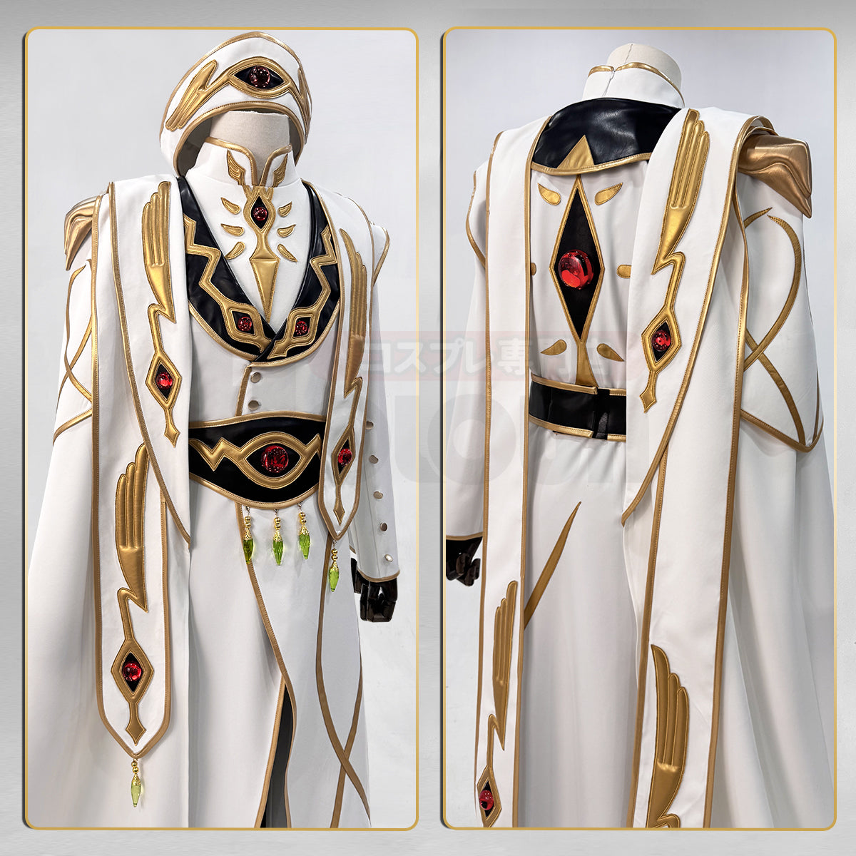 HOLOUN Code Geass Lelouch of the Rebellion Anime Lelouch Lamperouge Cosplay Costume Emperor Uniform Unisex Cos Convention Gift