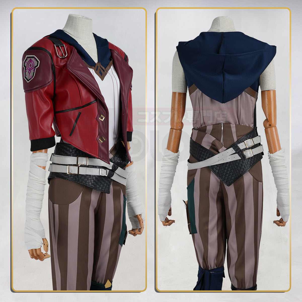 Pre-sale HOLOUN LOL Game Vi The Piltover Enforce Cosplay Costume Halloween Christmas Convention Jacket Pants Vest