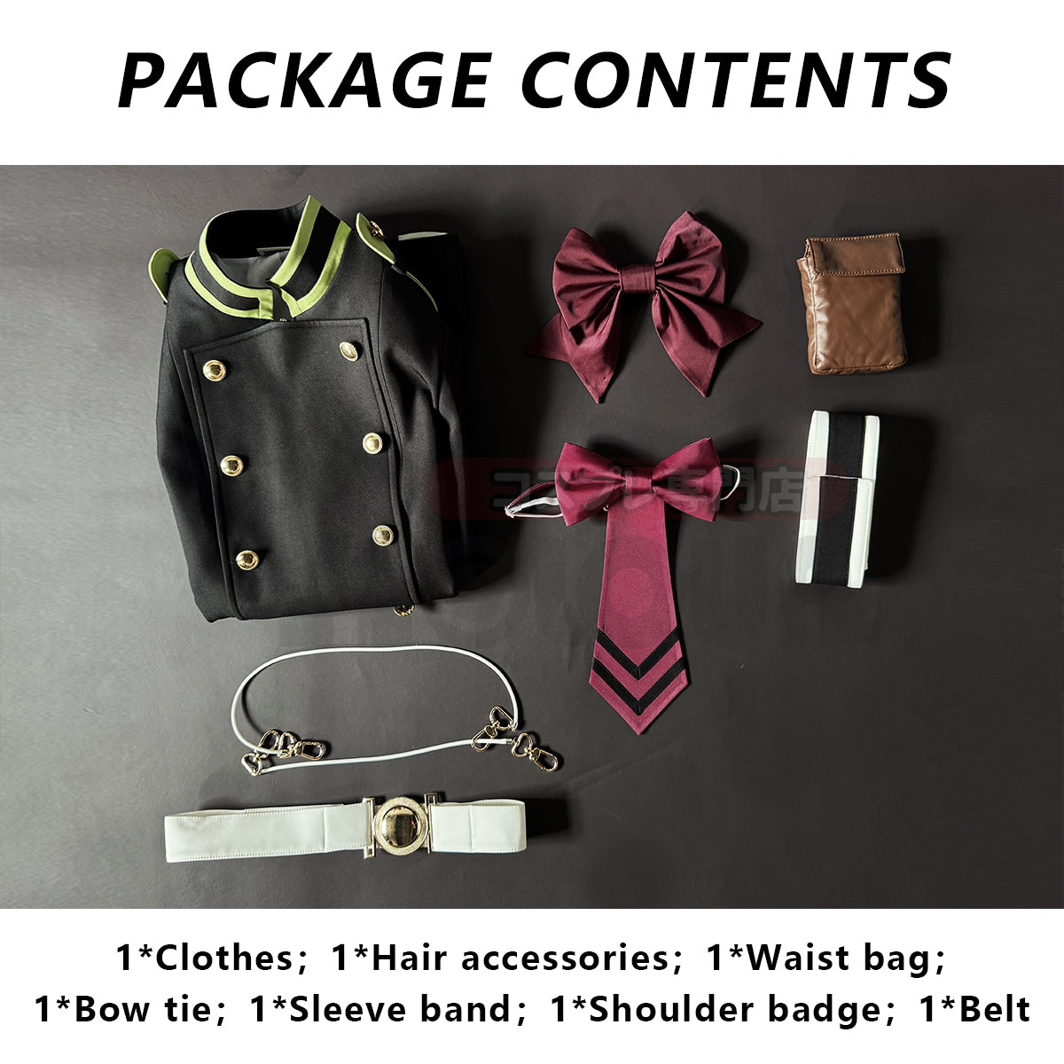Pre-sale HOLOUN Seraph Of The End Anime Shinoa Hiiragi Cosplay Costume Coat Belt Bow Tie Halloween Christmas Convention Daily Wear