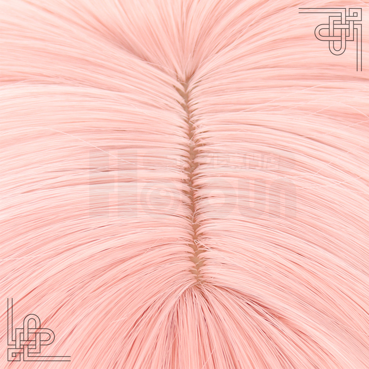 HOLOUN Blue Lock Manga Anime Chigiri Cosplay Wig Rose Net Synthetic Fiber Light Pink