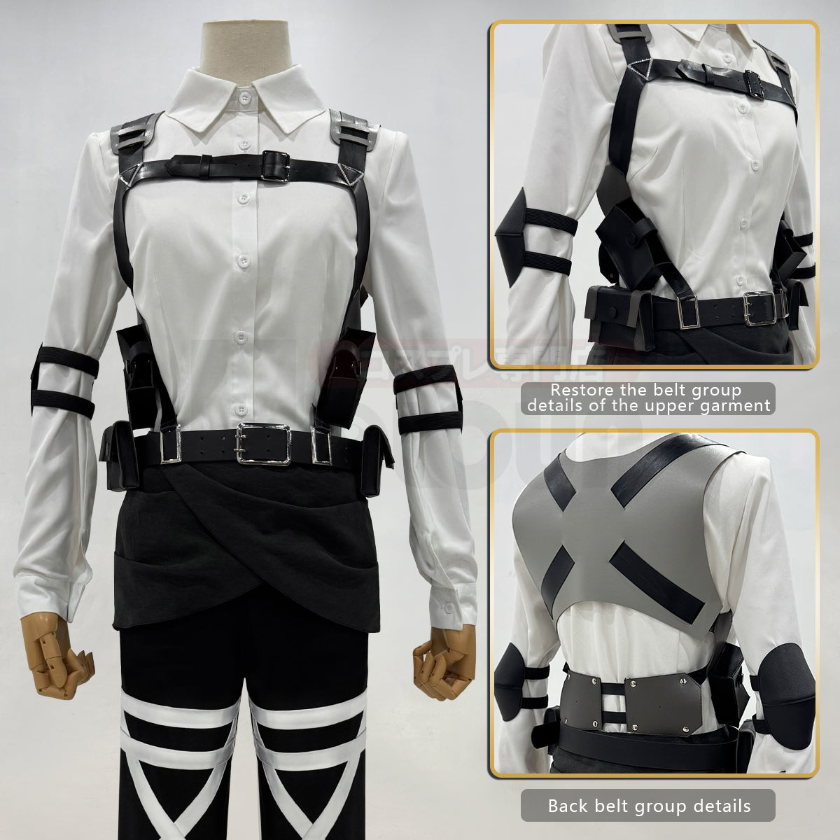 Pre-sale HOLOUN Anime Hanji Zoe Cosplay Costume Green Embroidery Cloak Shirt Pants Belts Animation Convention Halloween Christmas Gift