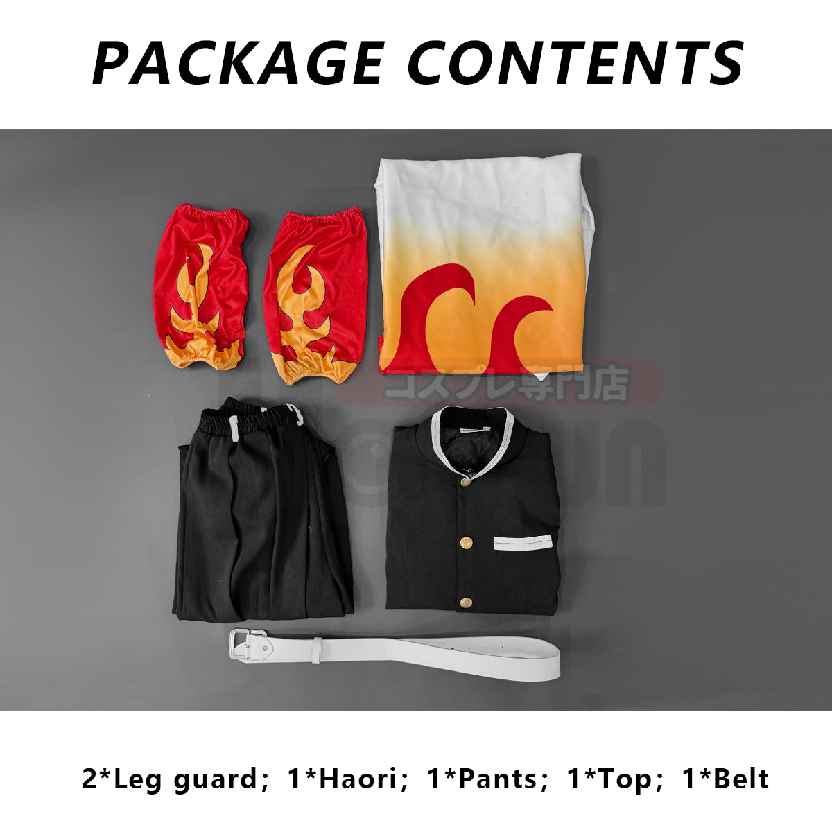 Pre-sale HOLOUN Anime Rengoku Kyoujurou Cosplay Costume Wig Haori Embroidery Top Elastic Pants Belt Convention Halloween Christmas